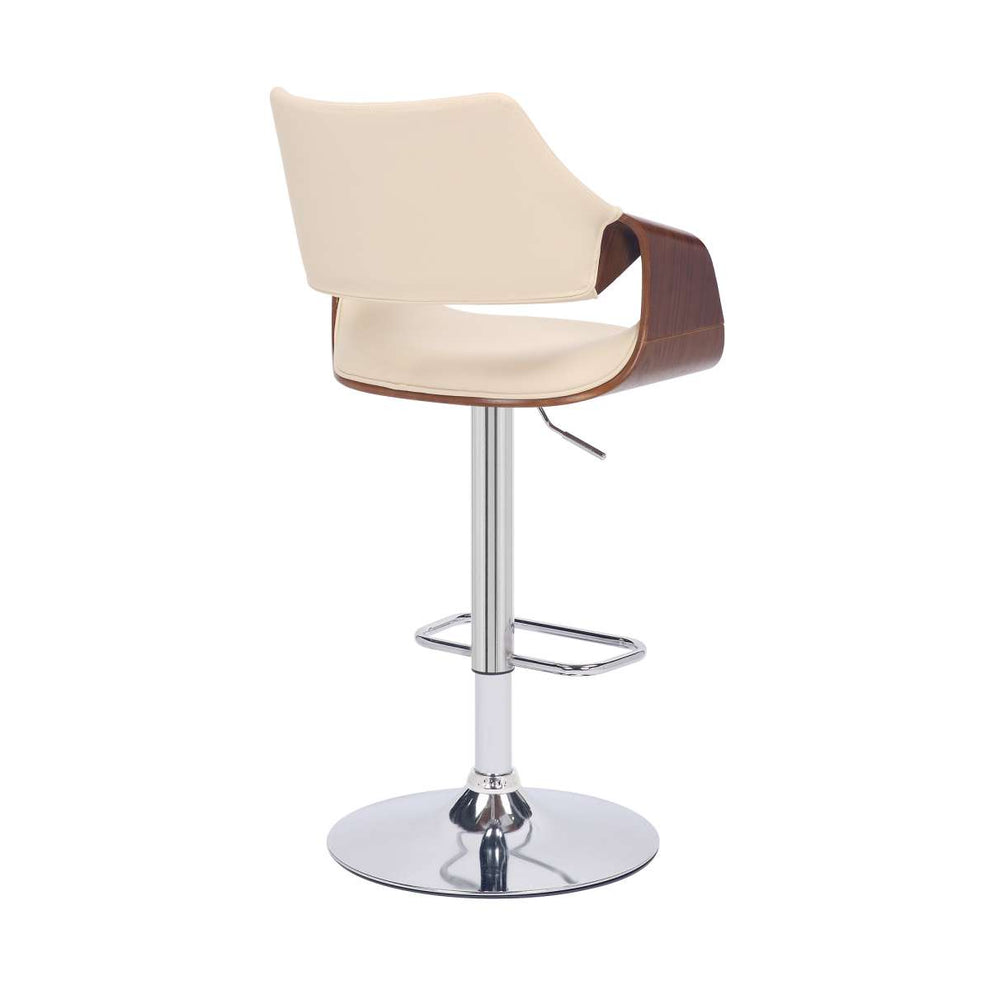 Aspen Adjustable Swivel Bar Stool with Chrome Base By Armen Living | Bar Stools | Modishstore - 4