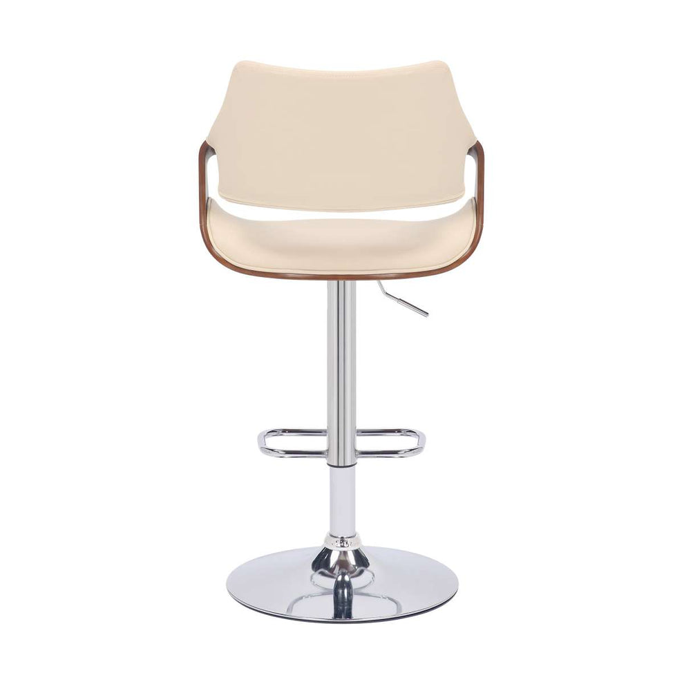 Aspen Adjustable Swivel Bar Stool with Chrome Base By Armen Living | Bar Stools | Modishstore - 5