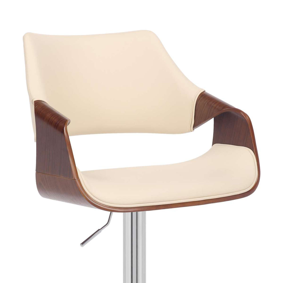 Aspen Adjustable Swivel Bar Stool with Chrome Base By Armen Living | Bar Stools | Modishstore - 6