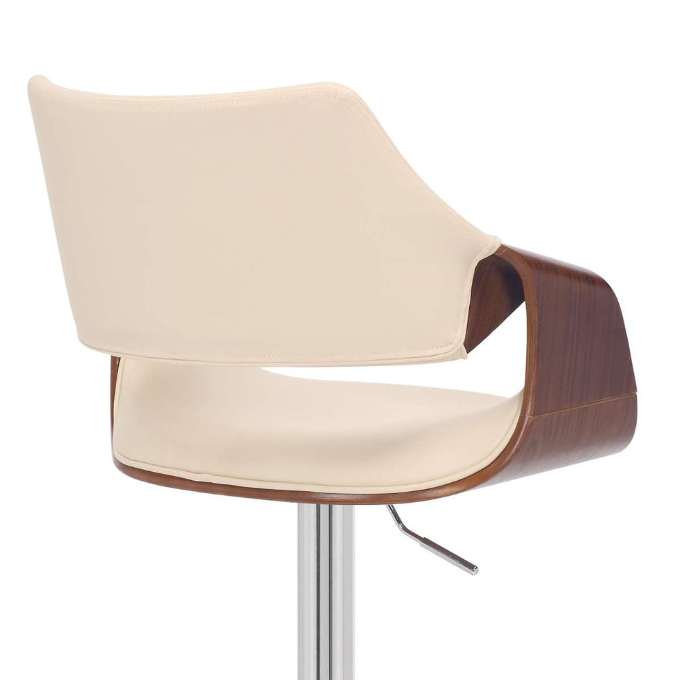 Aspen Adjustable Swivel Bar Stool with Chrome Base By Armen Living | Bar Stools | Modishstore - 7