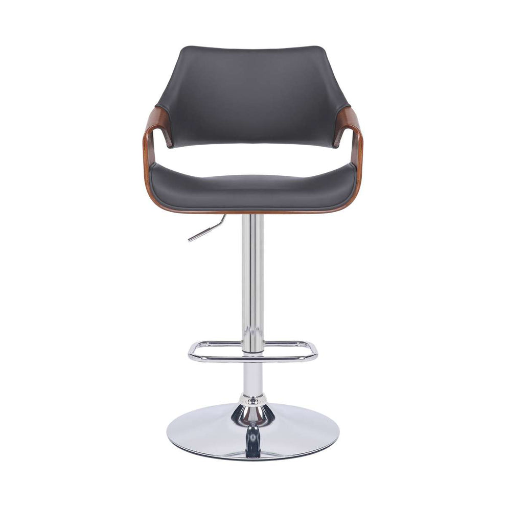 Aspen Adjustable Swivel Bar Stool with Chrome Base By Armen Living | Bar Stools | Modishstore - 11