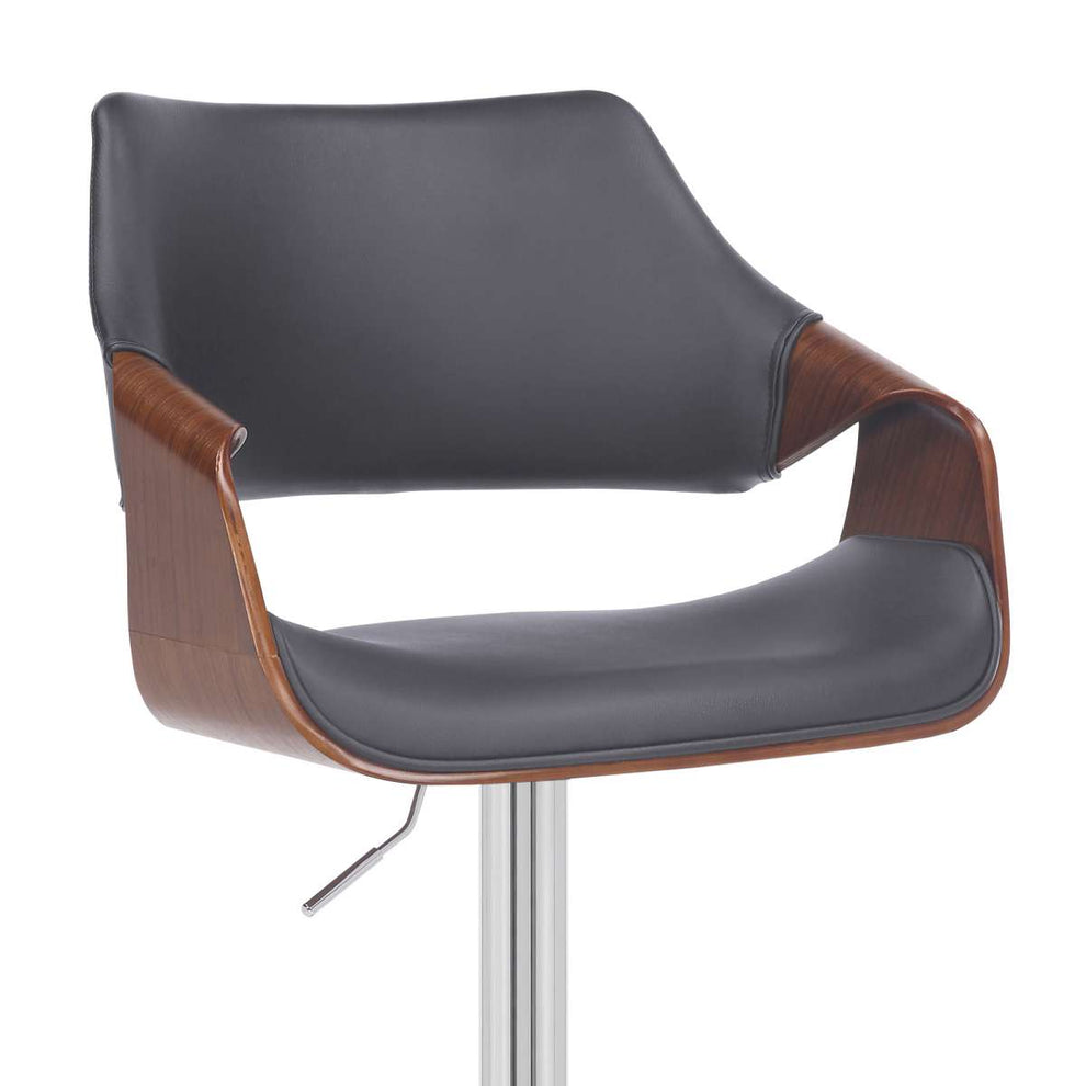 Aspen Adjustable Swivel Bar Stool with Chrome Base By Armen Living | Bar Stools | Modishstore - 14