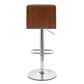 Aubrey Adjustable Height Swivel Bar Stool with Walnut Wood By Armen Living | Bar Stools | Modishstore - 4