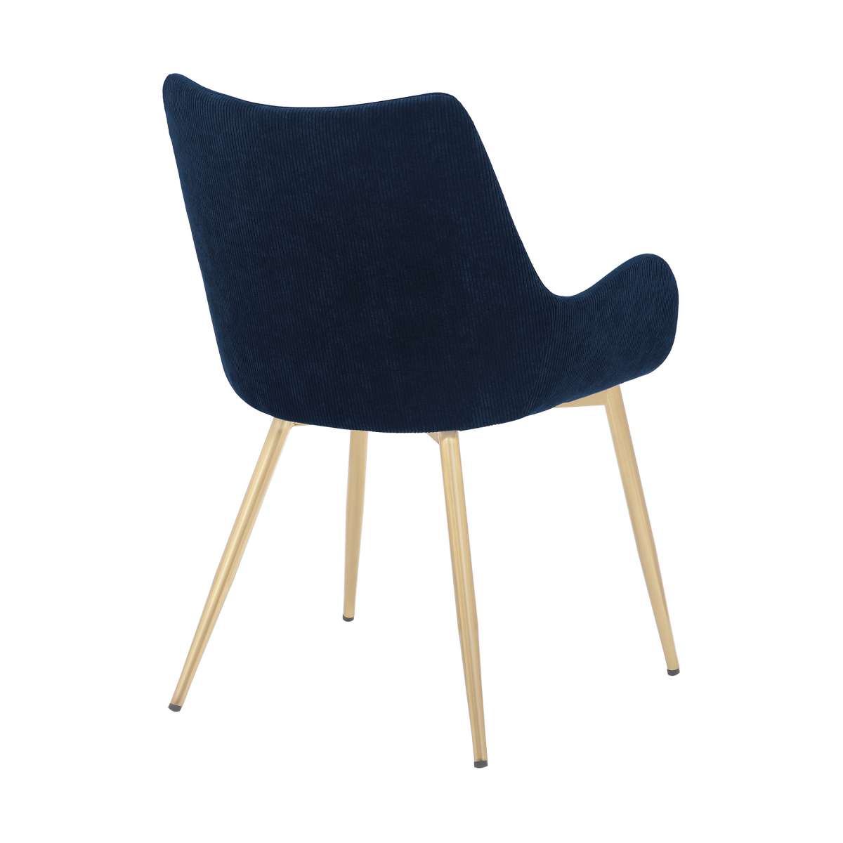Avery Blue Fabric Dining Room Chair with Gold Legs By Armen Living | Dining Chairs | Modishstore - 3