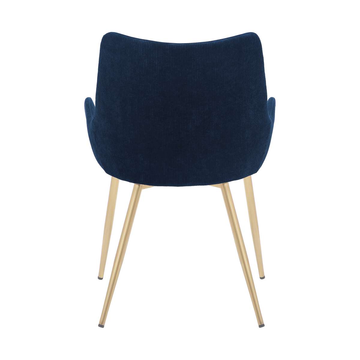 Avery Blue Fabric Dining Room Chair with Gold Legs By Armen Living | Dining Chairs | Modishstore - 4