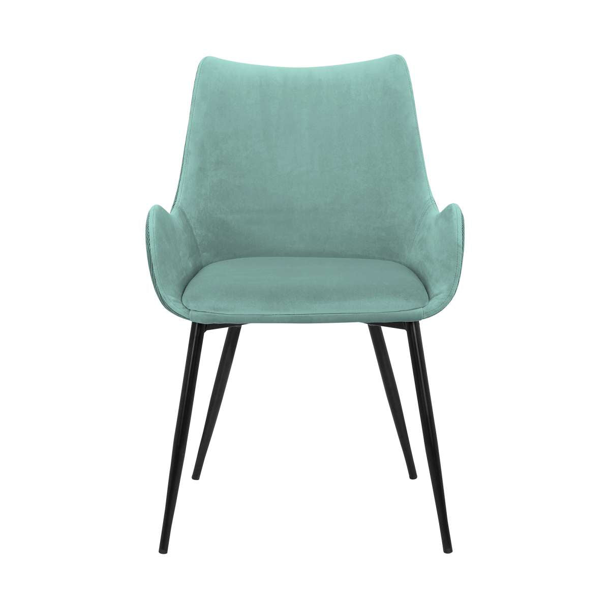 Avery Blue Fabric Dining Room Chair with Gold Legs By Armen Living | Dining Chairs | Modishstore - 23