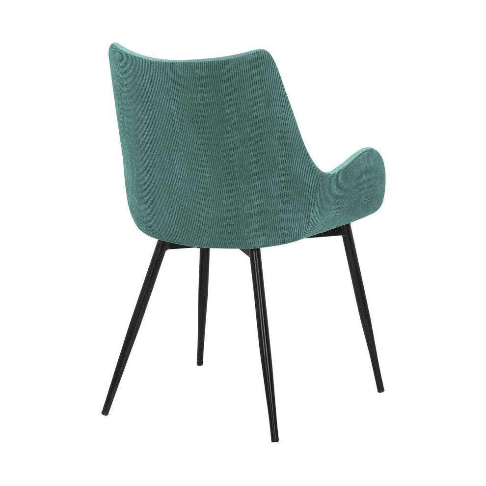 Avery Blue Fabric Dining Room Chair with Gold Legs By Armen Living | Dining Chairs | Modishstore - 24