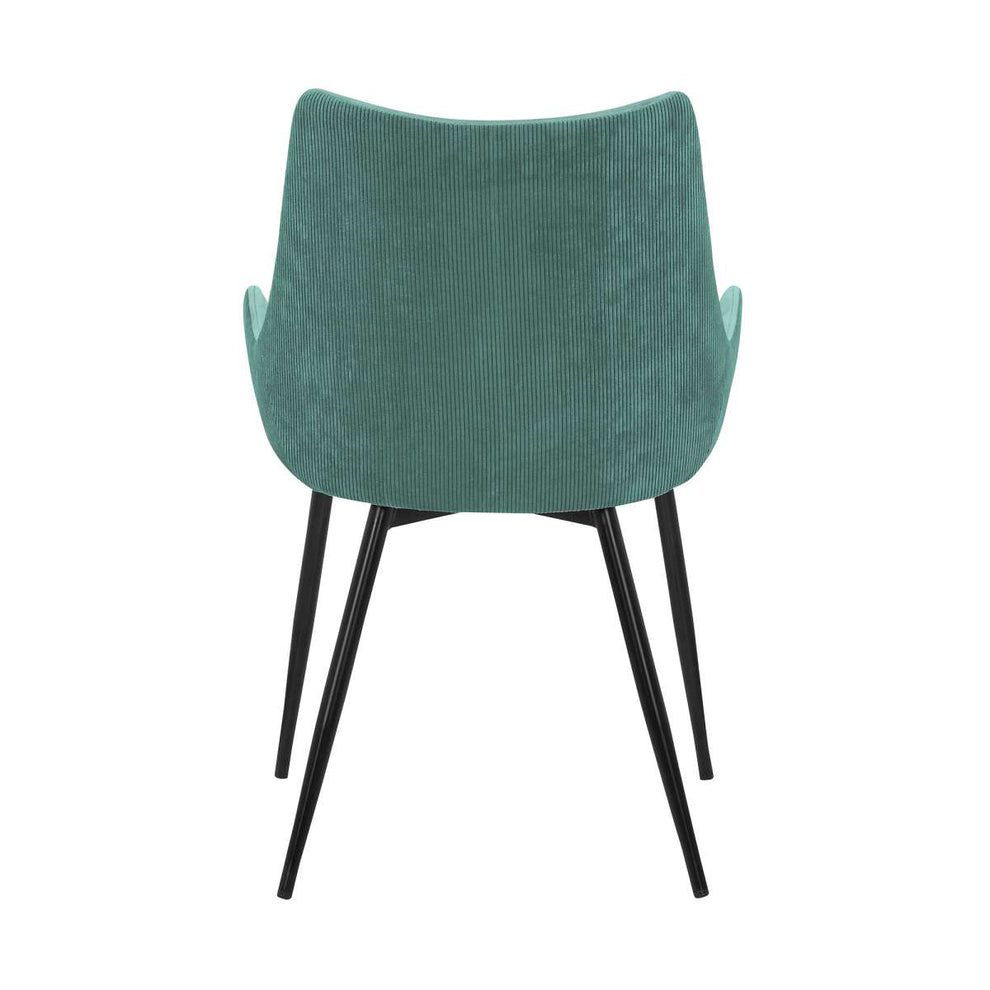 Avery Blue Fabric Dining Room Chair with Gold Legs By Armen Living | Dining Chairs | Modishstore - 25
