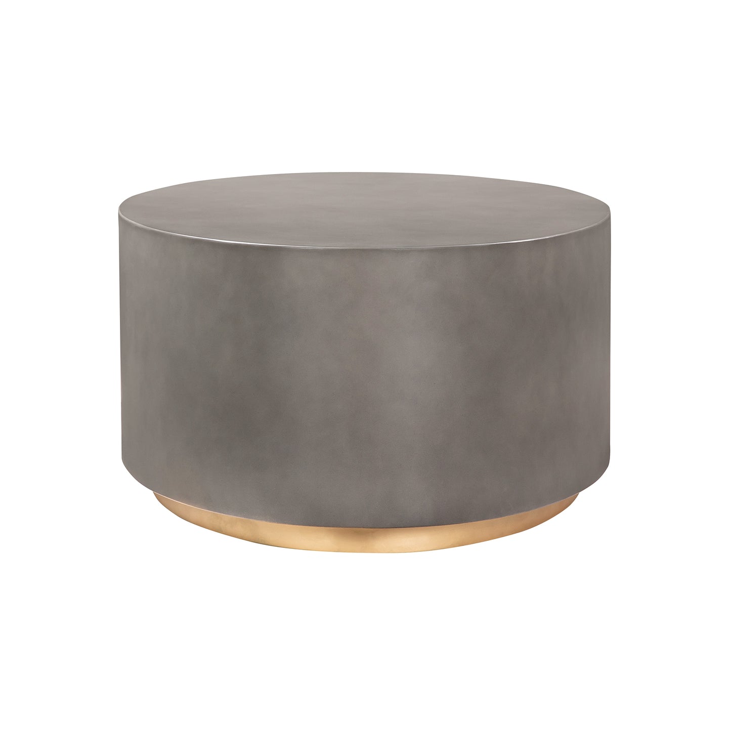 Anais Concrete and Brass Oval Coffee Table By Armen Living | Coffee Tables | Modishstore - 4
