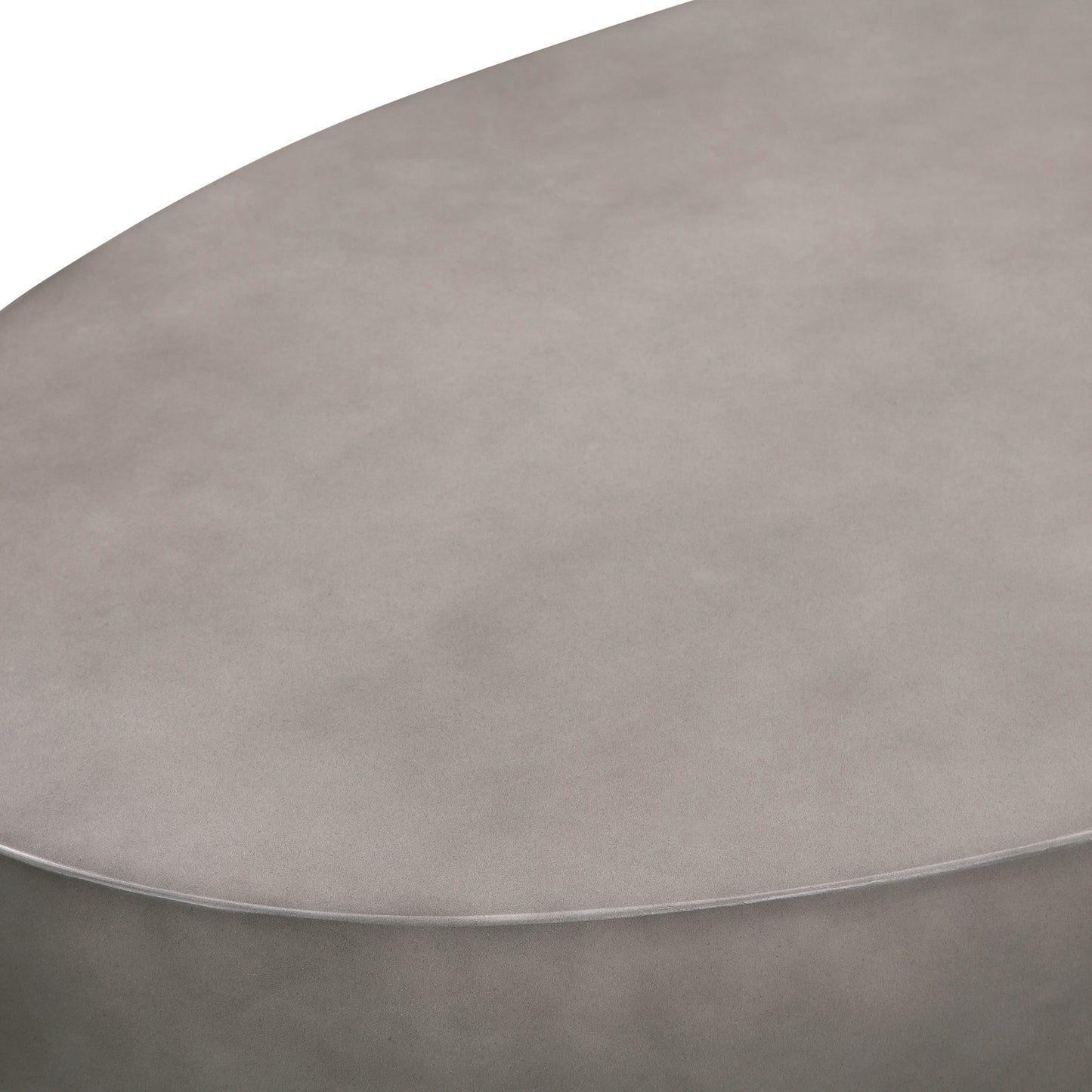 Anais Concrete and Brass Oval Coffee Table By Armen Living | Coffee Tables | Modishstore - 5
