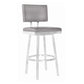 Balboa 26" Counter Height Swivel Vintage Grey Bar Stool  By Armen Living | Bar Stools | Modishstore - 2