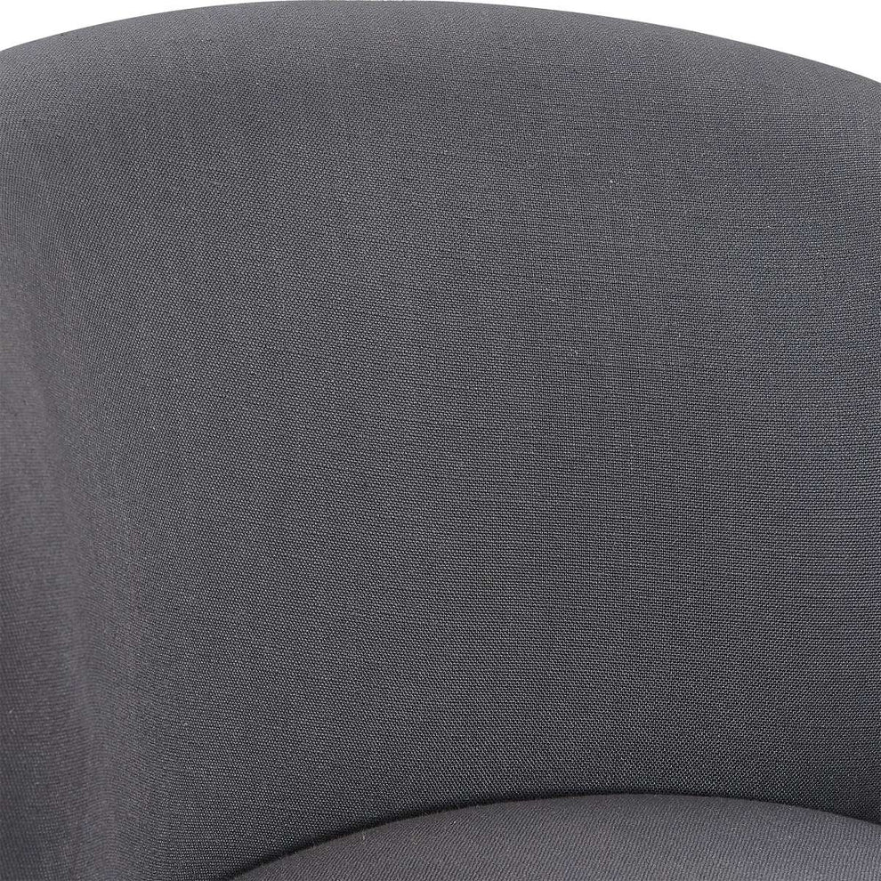 Brandy 30" Bar Height Swivel Grey Fabric and Espresso Wood Bar Stool By Armen Living | Bar Stools |  Modishstore  - 7