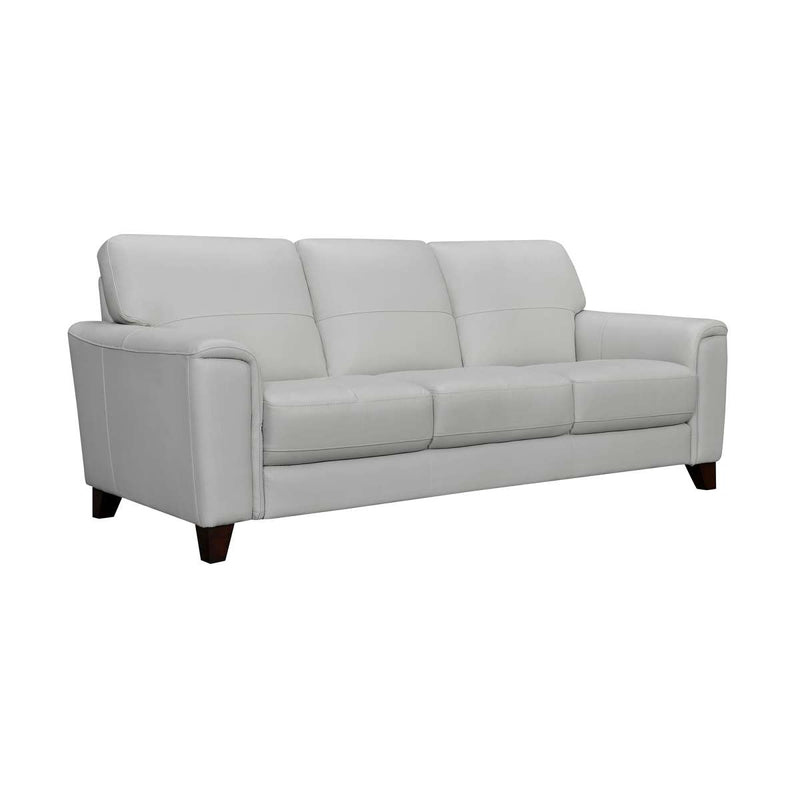 Bergen 87" Dove Gray Genuine Leather Square Arm Sofa By Armen Living | Sofas |  Modishstore  - 3