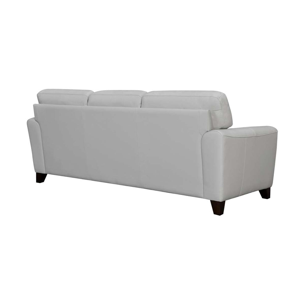 Bergen 87" Dove Gray Genuine Leather Square Arm Sofa By Armen Living | Sofas |  Modishstore  - 4