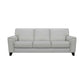 Bergen 87" Dove Gray Genuine Leather Square Arm Sofa By Armen Living | Sofas |  Modishstore  - 2