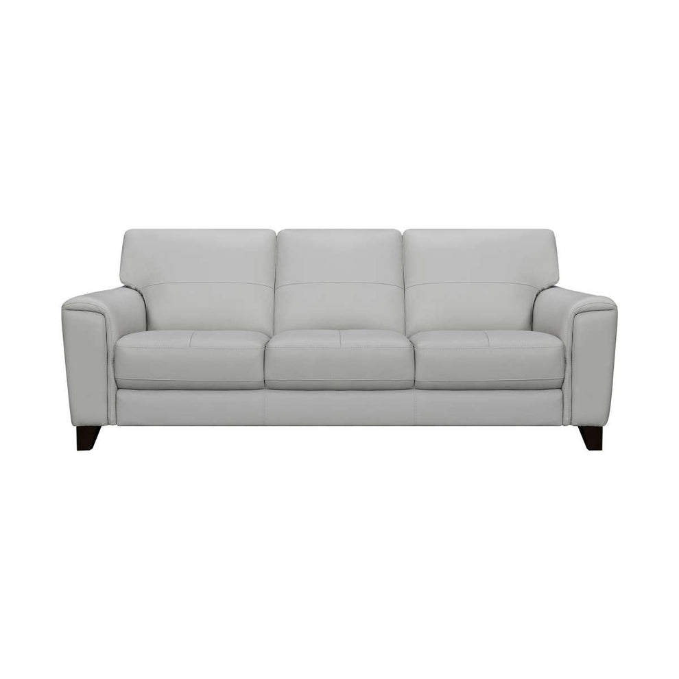 Bergen 87" Dove Gray Genuine Leather Square Arm Sofa By Armen Living | Sofas |  Modishstore  - 2