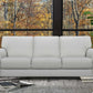 Bergen 87" Dove Gray Genuine Leather Square Arm Sofa By Armen Living | Sofas |  Modishstore 