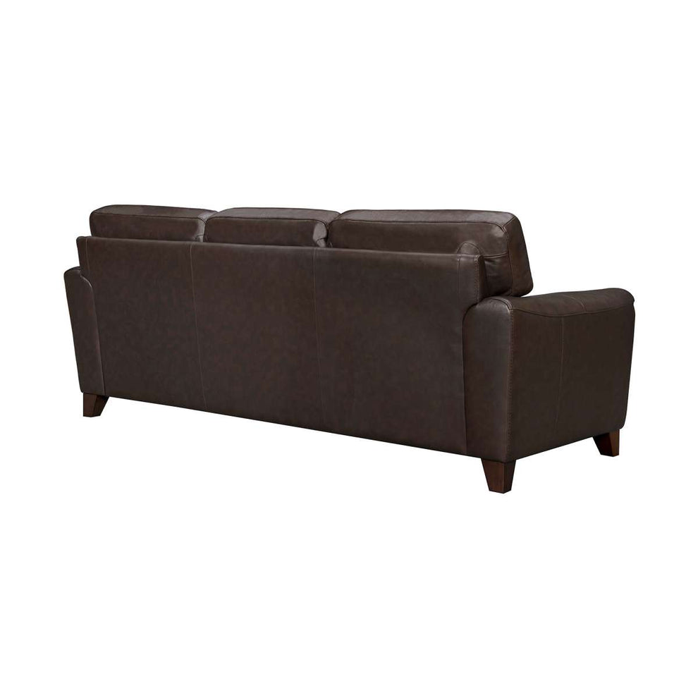 Bergen 87" Dove Gray Genuine Leather Square Arm Sofa By Armen Living | Sofas |  Modishstore  - 9