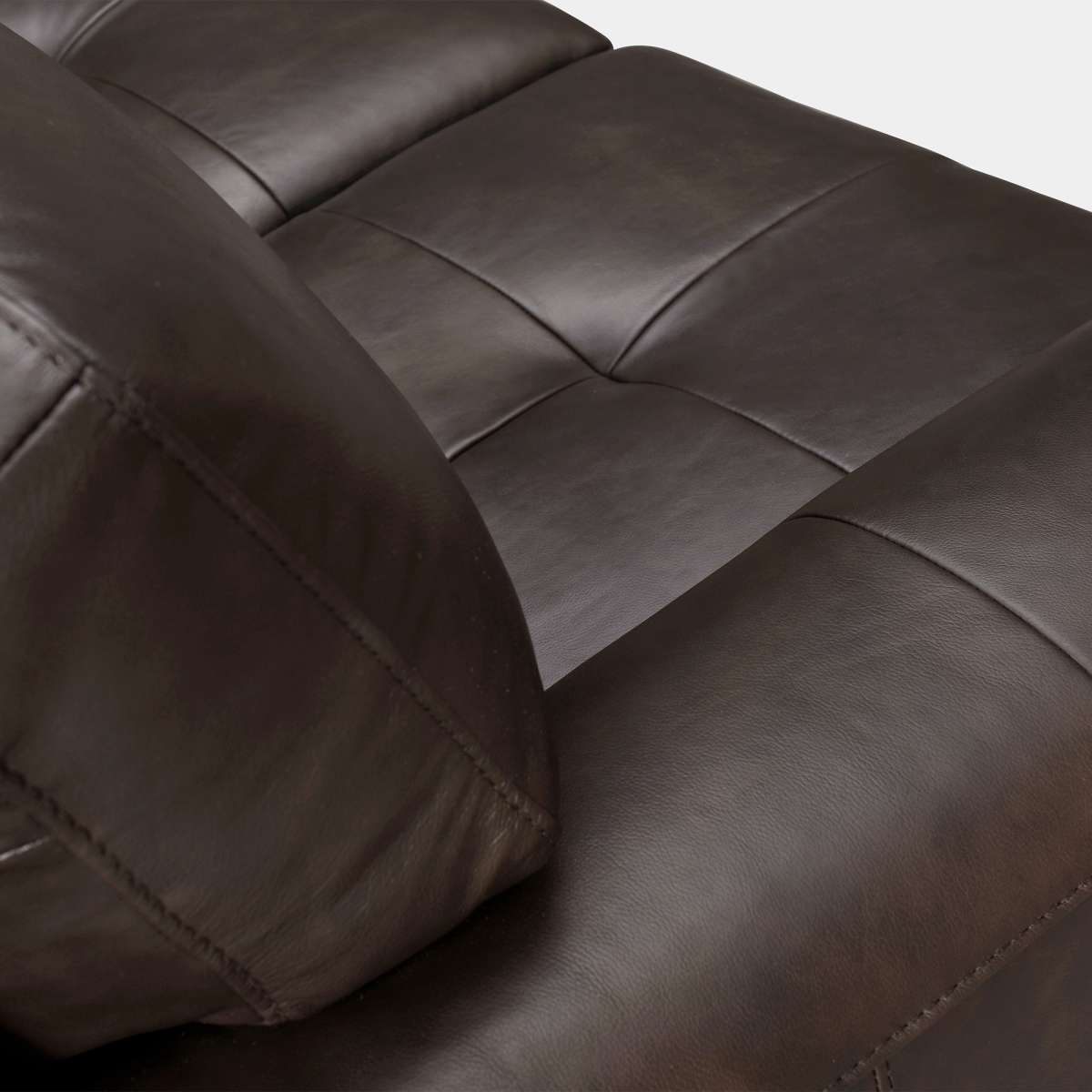 Bergen 87" Dove Gray Genuine Leather Square Arm Sofa By Armen Living | Sofas |  Modishstore  - 11