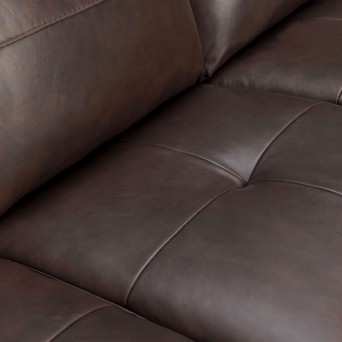 Bergen 87" Dove Gray Genuine Leather Square Arm Sofa By Armen Living | Sofas |  Modishstore  - 12