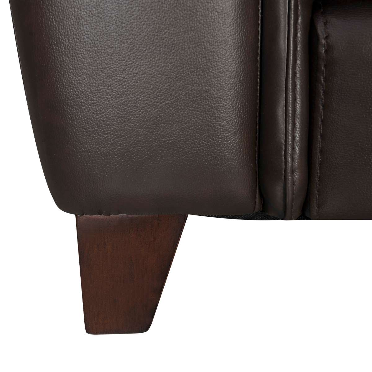 Bergen 87" Dove Gray Genuine Leather Square Arm Sofa By Armen Living | Sofas |  Modishstore  - 13