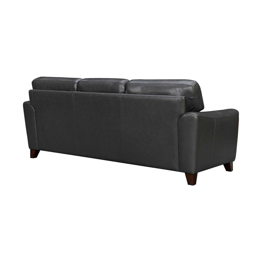 Bergen 87" Dove Gray Genuine Leather Square Arm Sofa By Armen Living | Sofas |  Modishstore  - 17