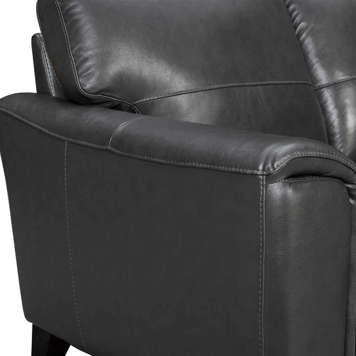 Bergen 87" Dove Gray Genuine Leather Square Arm Sofa By Armen Living | Sofas |  Modishstore  - 18