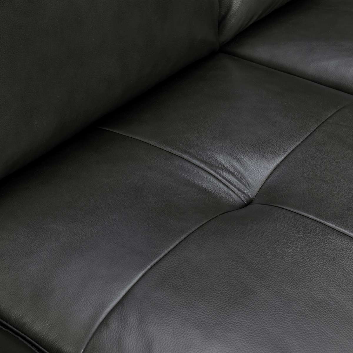 Bergen 87" Dove Gray Genuine Leather Square Arm Sofa By Armen Living | Sofas |  Modishstore  - 20