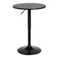 Bentley Adjustable Pub Table in Black Brushed Wood and Black Metal finish By Armen Living | Bar Tables | Modishstore - 2