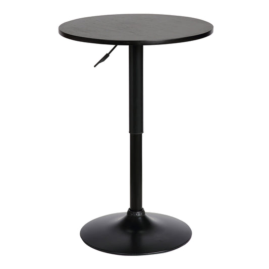 Bentley Adjustable Pub Table in Black Brushed Wood and Black Metal finish By Armen Living | Bar Tables | Modishstore - 2