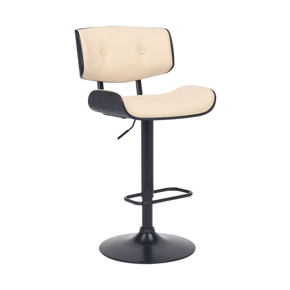Brooklyn Adjustable Swivel Cream Bar Stool By Armen Living | Bar Stools | Modishstore - 2