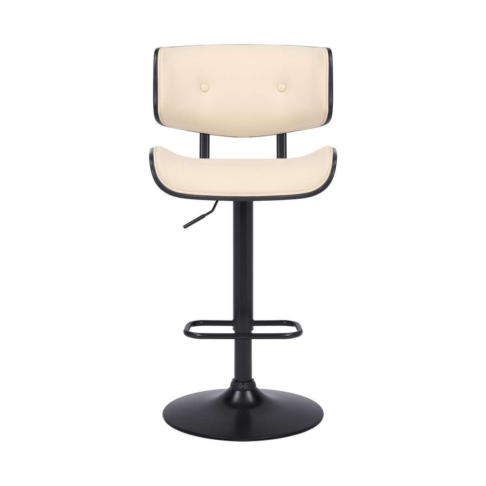 Brooklyn Adjustable Swivel Cream Bar Stool By Armen Living | Bar Stools | Modishstore - 3
