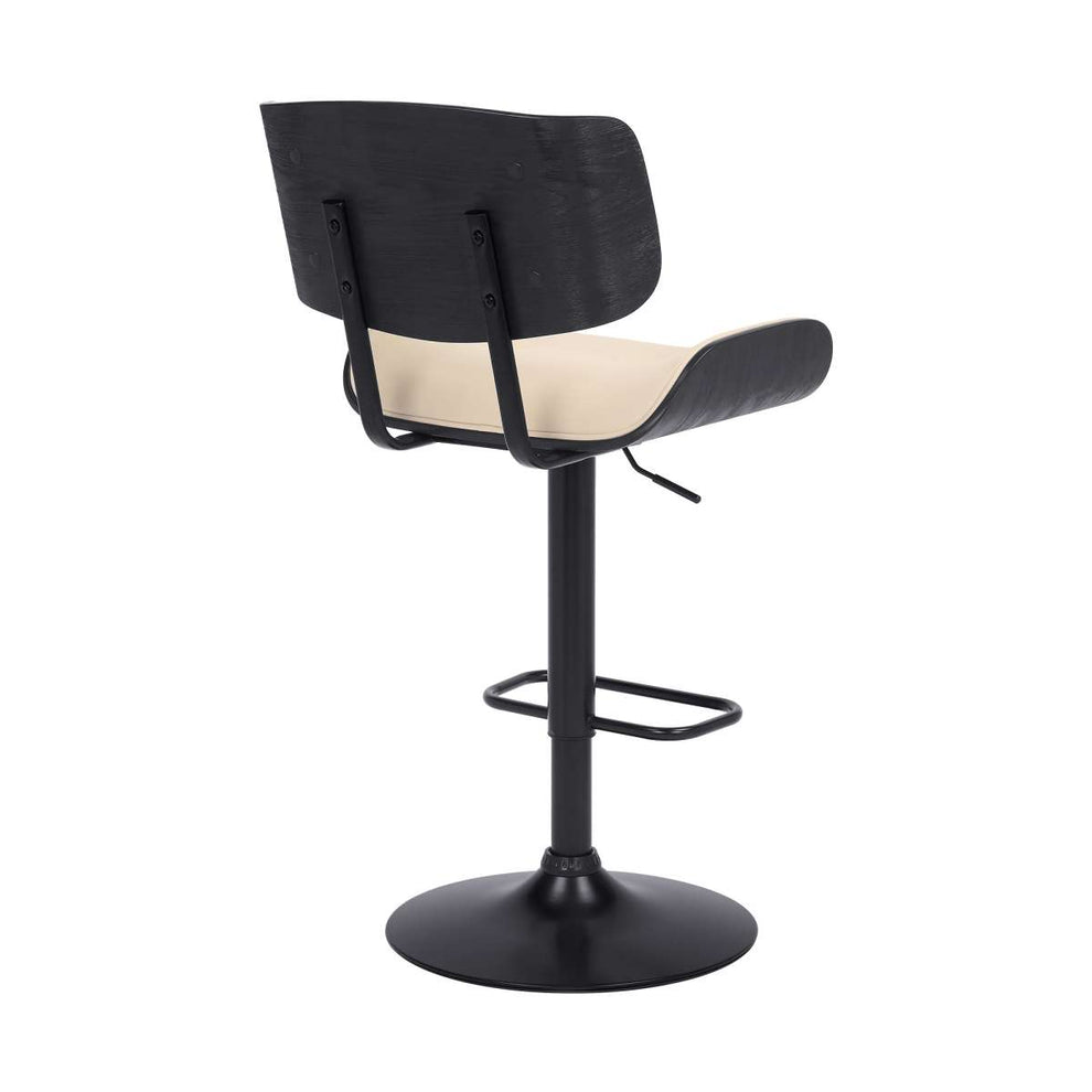 Brooklyn Adjustable Swivel Cream Bar Stool By Armen Living | Bar Stools | Modishstore - 4