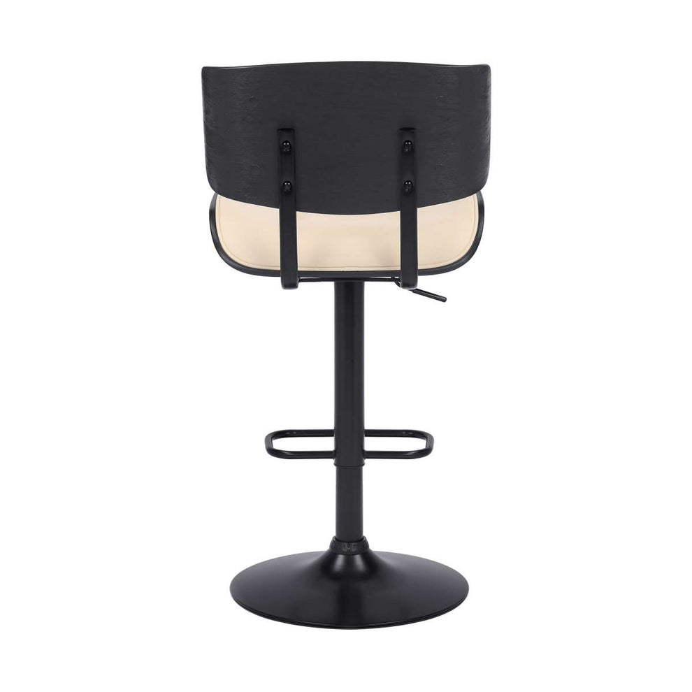 Brooklyn Adjustable Swivel Cream Bar Stool By Armen Living | Bar Stools | Modishstore - 5