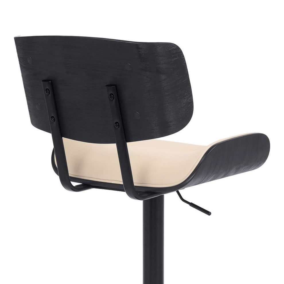 Brooklyn Adjustable Swivel Cream Bar Stool By Armen Living | Bar Stools | Modishstore - 7
