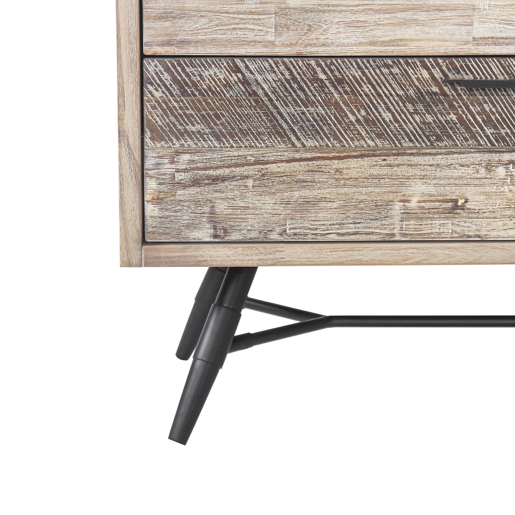 Bridges 6 Drawer Dresser in Two Tone Acacia Wood By Armen Living | Dressers | Modishstore - 8