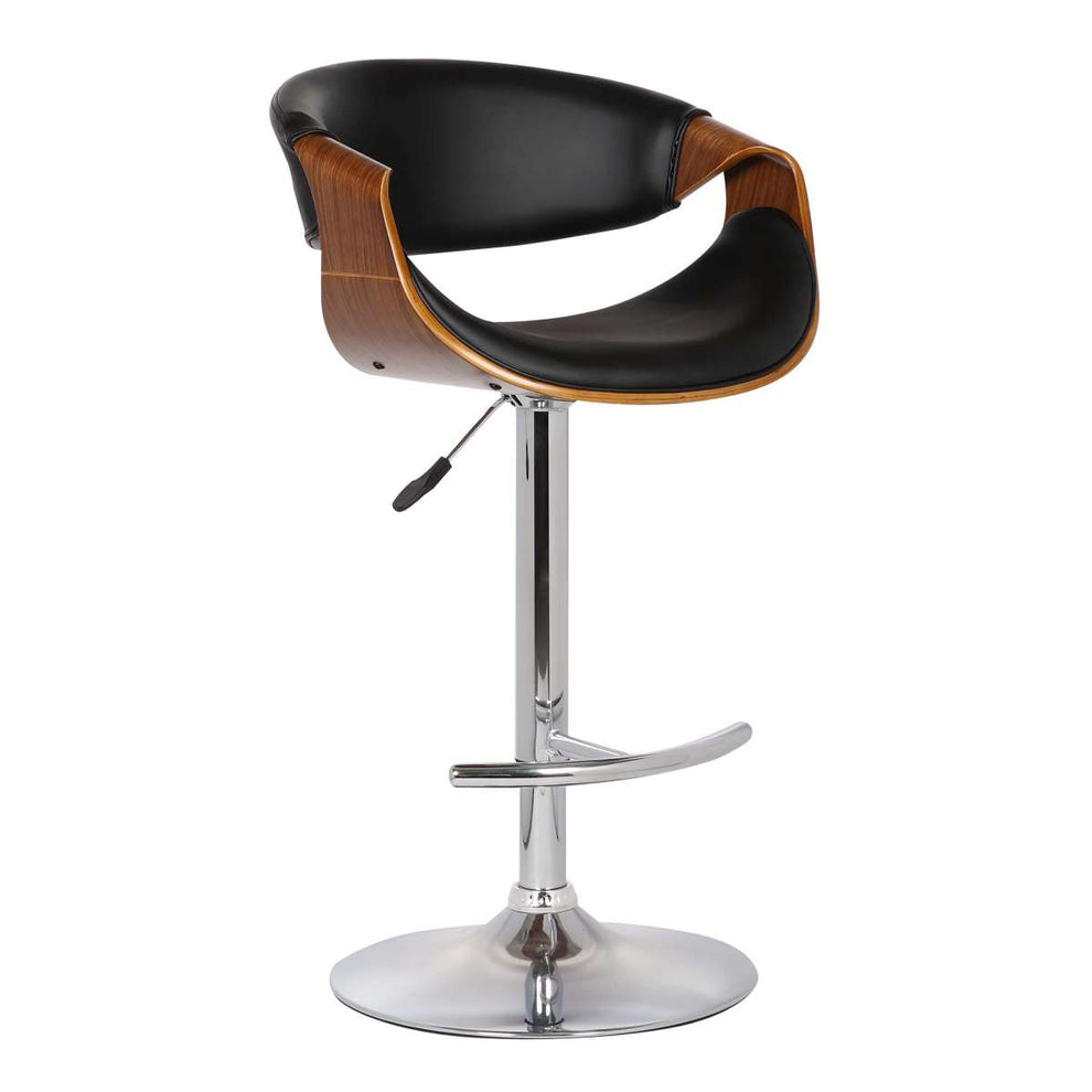 Butterfly Adjustable Height Swivel Black  Bar Stool By Armen Living | Bar Stools | Modishstore - 2