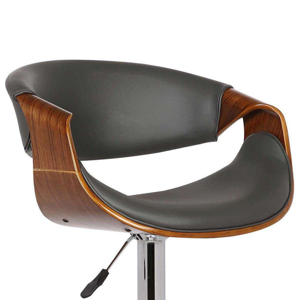 Butterfly Adjustable Height Swivel Black  Bar Stool By Armen Living | Bar Stools | Modishstore - 11