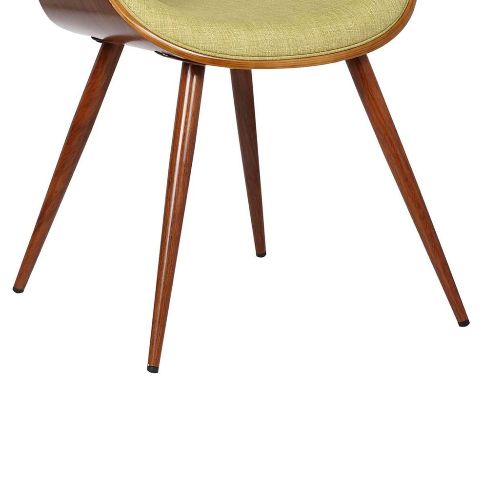 Butterfly Mid-Century Dining Chair in Walnut Finish and Blue Fabric By Armen Living | Dining Chairs | Modishstore - 17