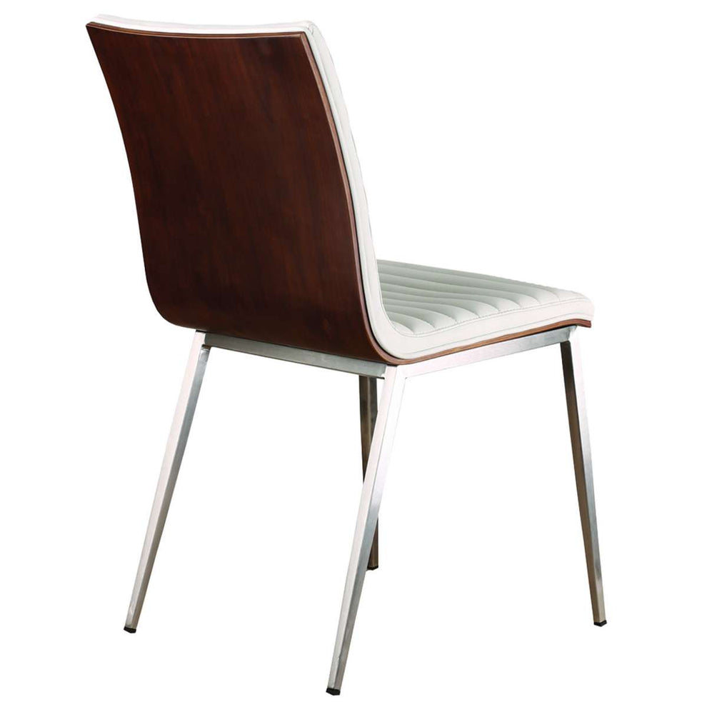 Café Brushed Stainless Steel Dining Chair Set of 2 By Armen Living | Dining Chairs | Modishstore - 5