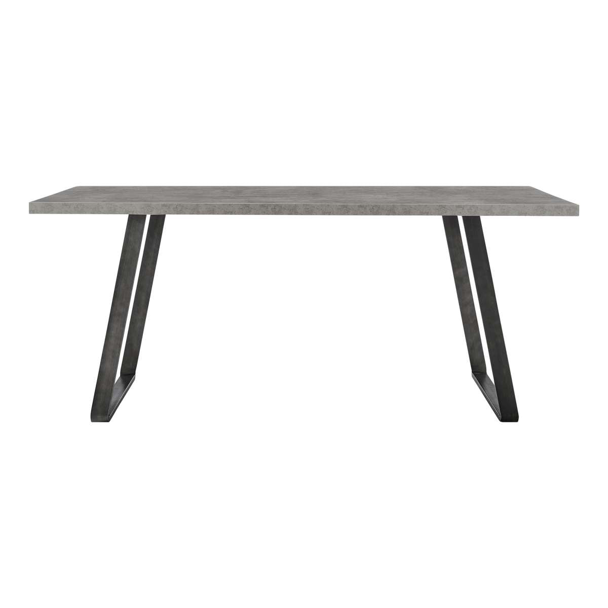 Coronado Contemporary Dining Table in Gray Powder Coated Finish with Cement Gray Top By Armen Living | Dining Tables | Modishstore - 3
