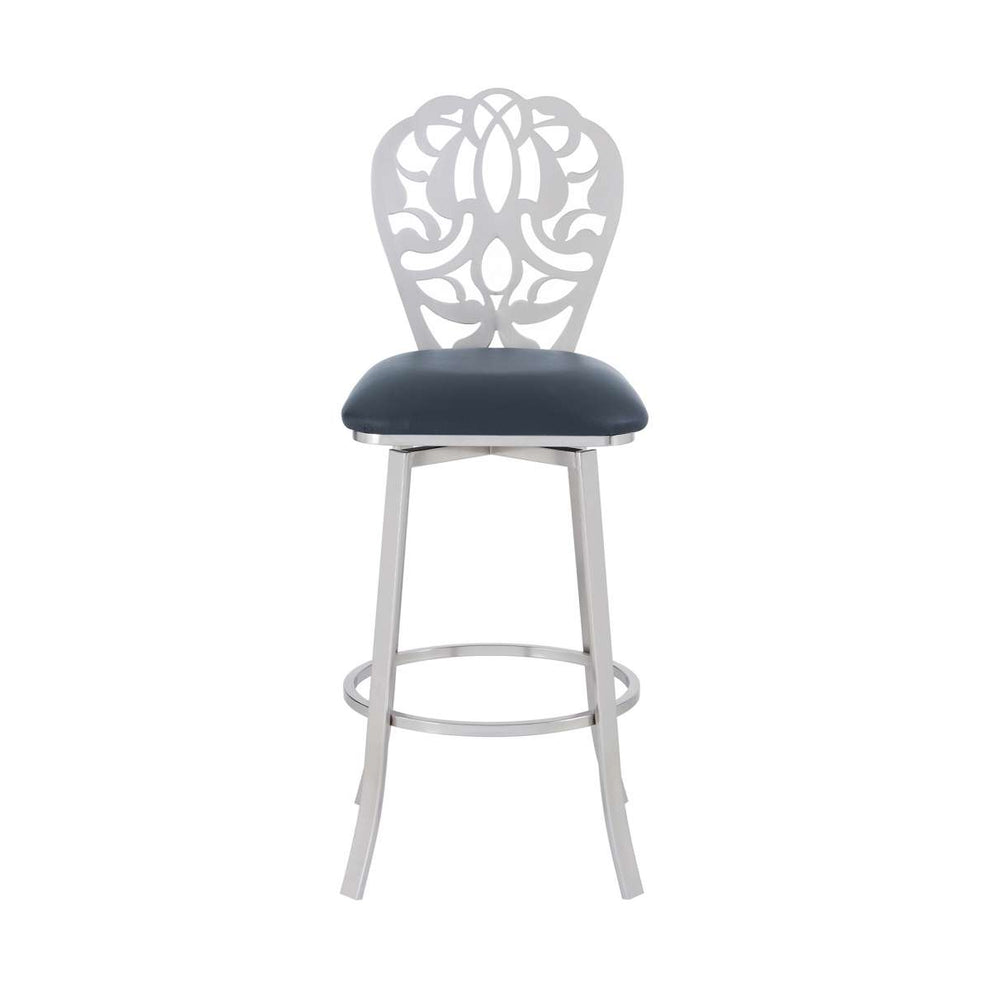 Cherie Contemporary 30" Bar Height Barstool By Armen Living | Bar Stools | Modishstore - 3