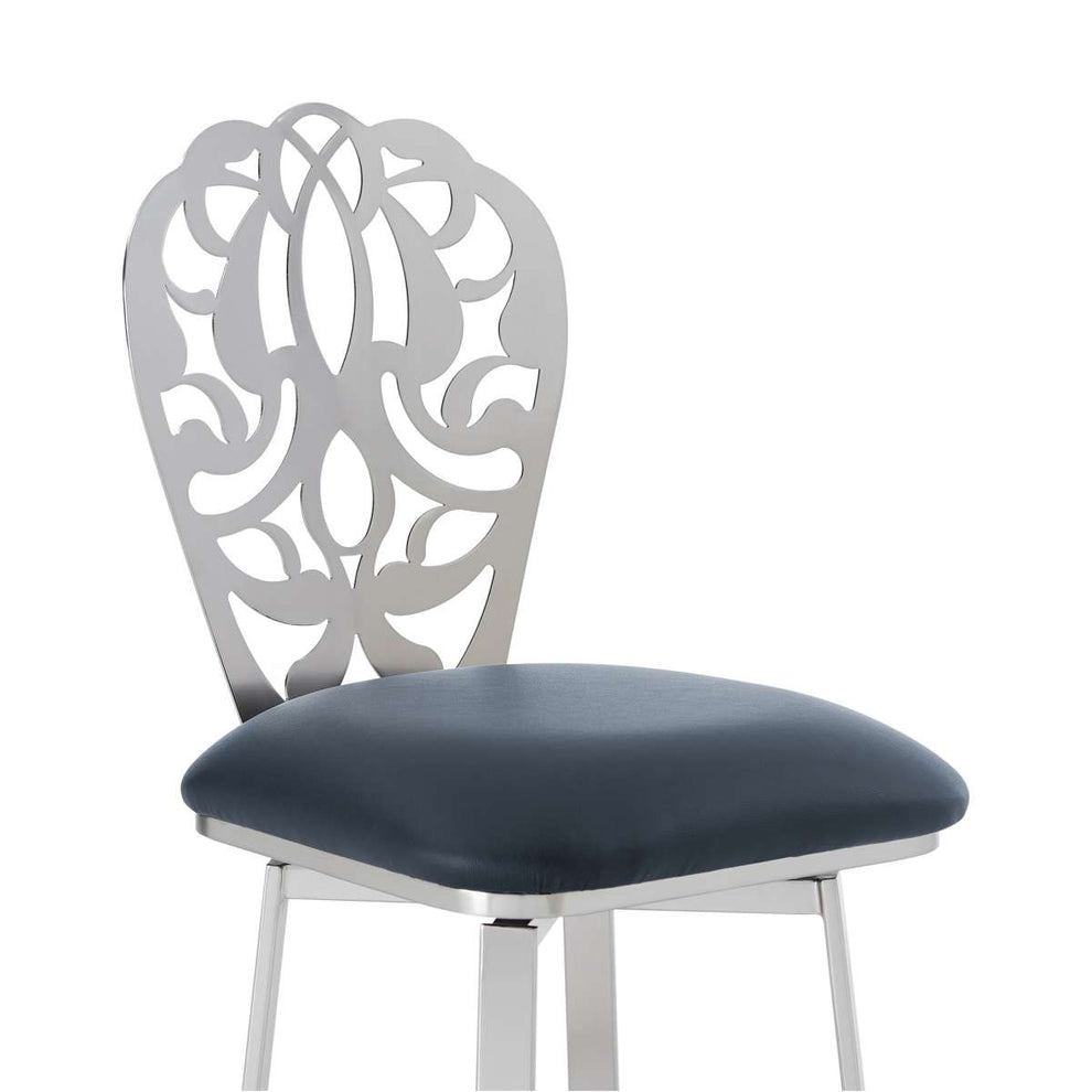 Cherie Contemporary 30" Bar Height Barstool By Armen Living | Bar Stools | Modishstore - 4