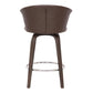 Connie 26" Modern Brown Faux Leather Bar Stool By Armen Living | Bar Stools | Modishstore - 5
