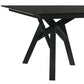 Cortina 79" Mid-Century Modern Black Wood Dining Table with Black Legs By Armen Living | Dining Tables | Modishstore - 5