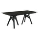 Cortina 79" Mid-Century Modern Black Wood Dining Table with Black Legs By Armen Living | Dining Tables | Modishstore - 2