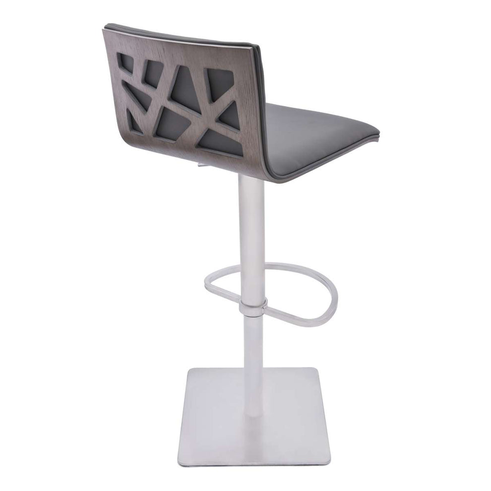 Crystal Adjustable Height Bar Stool By Armen Living | Bar Stools | Modishstore - 3
