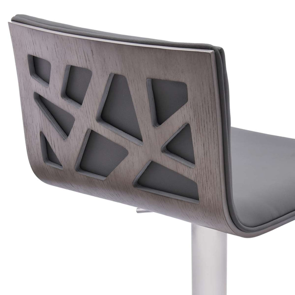 Crystal Adjustable Height Bar Stool By Armen Living | Bar Stools | Modishstore - 4