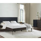 Cross Solid Oak and Metal King Platform Bed Frame By Armen Living | Beds | Modishstore - 3