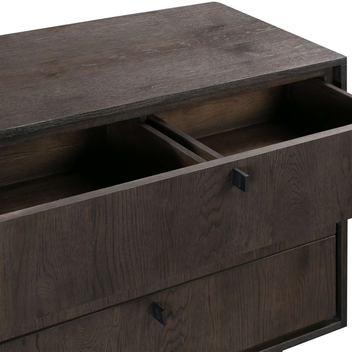 Cross Solid Oak and Metal 3 Drawer Dresser By Armen Living | Dressers |  Modishstore  - 6
